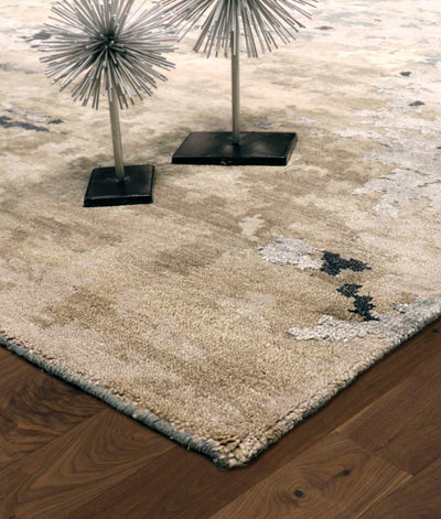 Canvello Transitional Hand - Knotted Silk & Wool Area Rug - 8'11" X 11'10" - Canvello