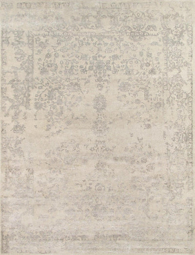 Canvello Transitional Hand - Knotted Silk & Wool Area Rug - 9' X 11'11" - Canvello