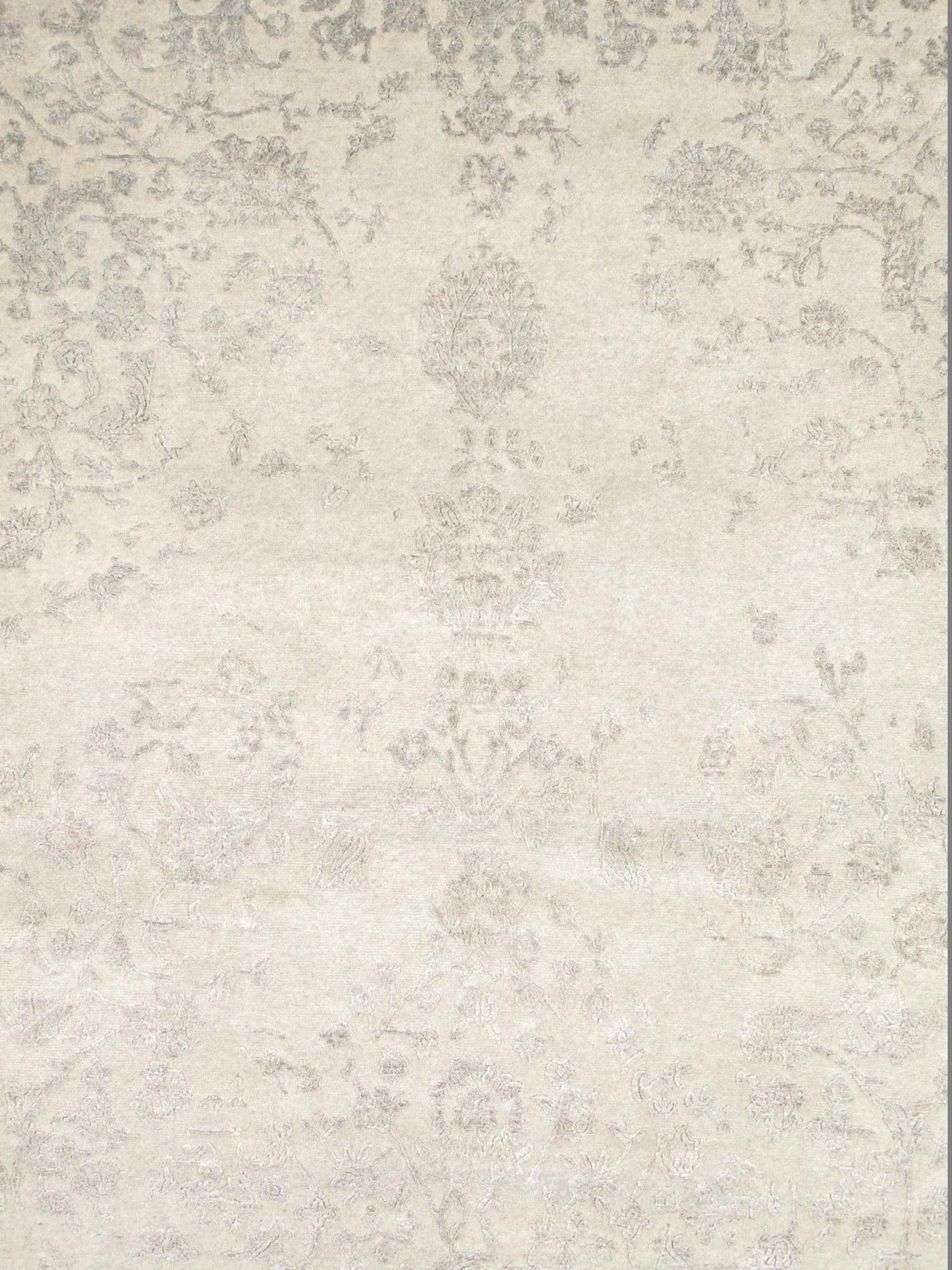 Canvello Transitional Hand - Knotted Silk & Wool Area Rug - 9' X 11'11" - Canvello