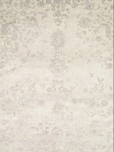 Canvello Transitional Hand - Knotted Silk & Wool Area Rug - 9' X 11'11" - Canvello