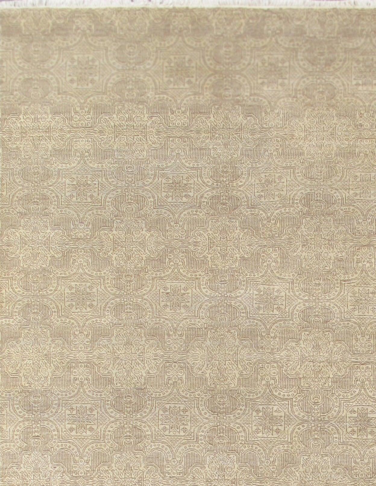 Canvello Transitional Hand - Knotted Silk & Wool Area Rug - 9' X 11'6" - Canvello