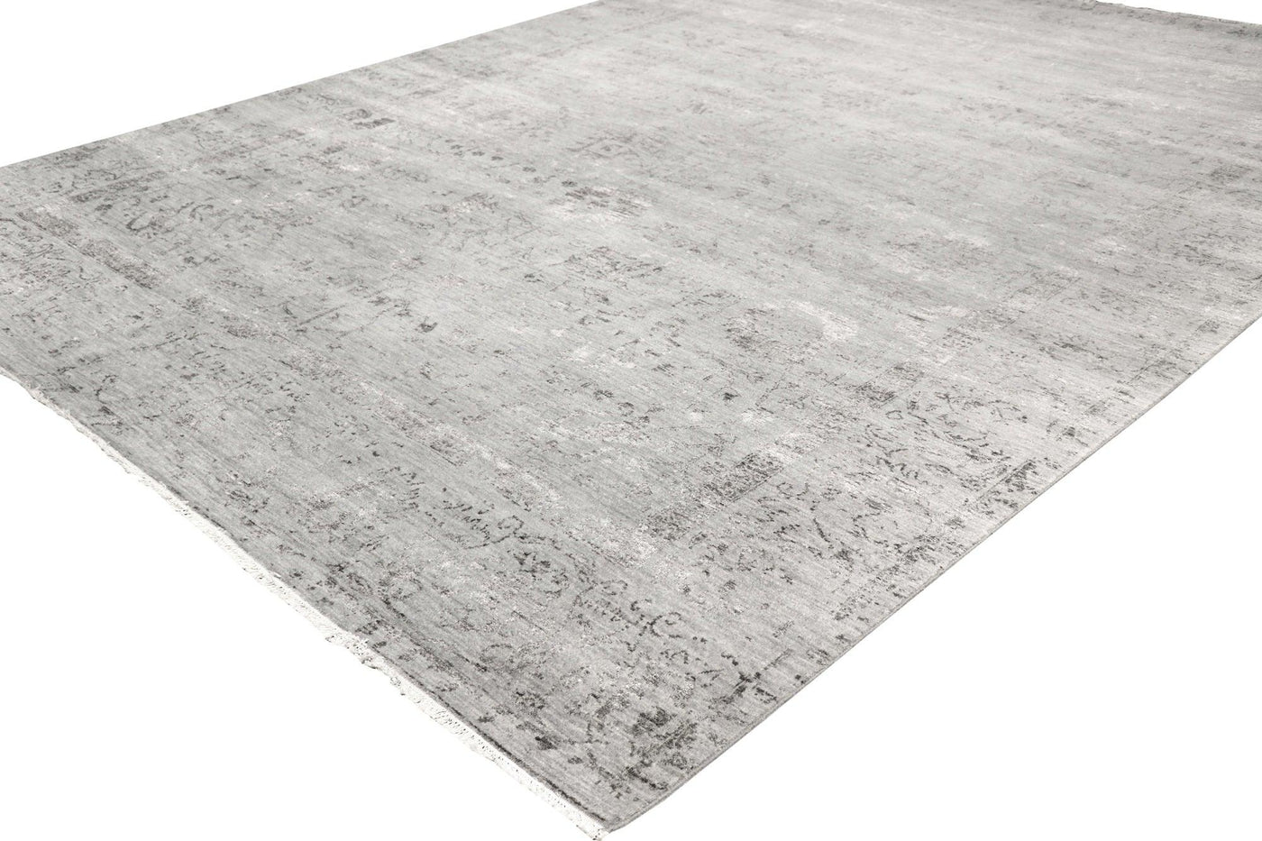 Canvello Transitional Hand - Knotted Silk & Wool Area Rug - 9' X 12' - Canvello