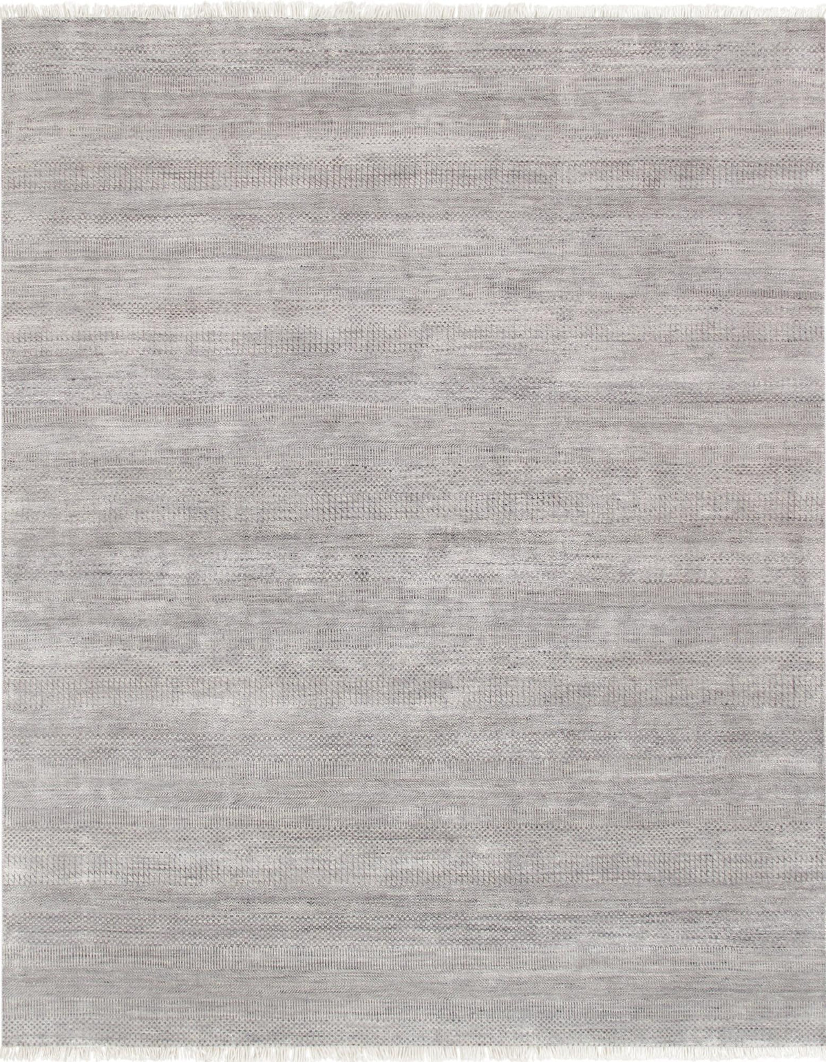 Alfombra de transición Canvello de seda y lana anudada a mano - 9' X 12'2"