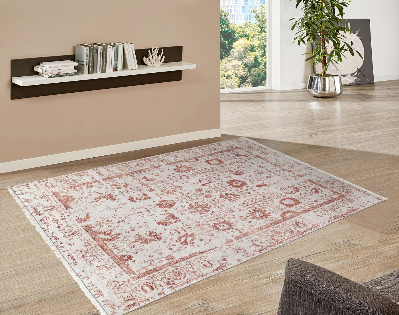 Canvello Transitional Hand - Knotted Silk & Wool Area Rug - 9'1" X 12'1" - Canvello