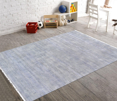 Canvello Transitional Hand - Knotted Silk & Wool Area Rug - 9'1" X 12'3" - Canvello