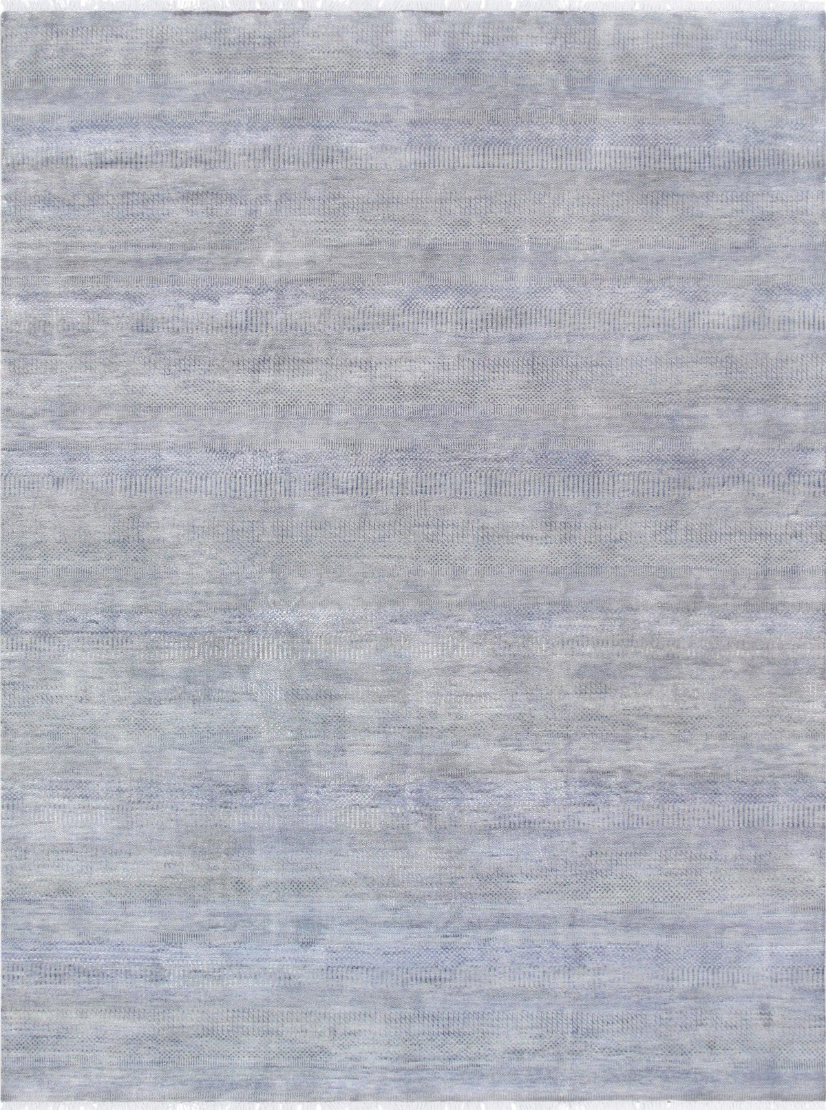 Alfombra de transición Canvello de seda y lana anudada a mano - 9'1" X 12'3"