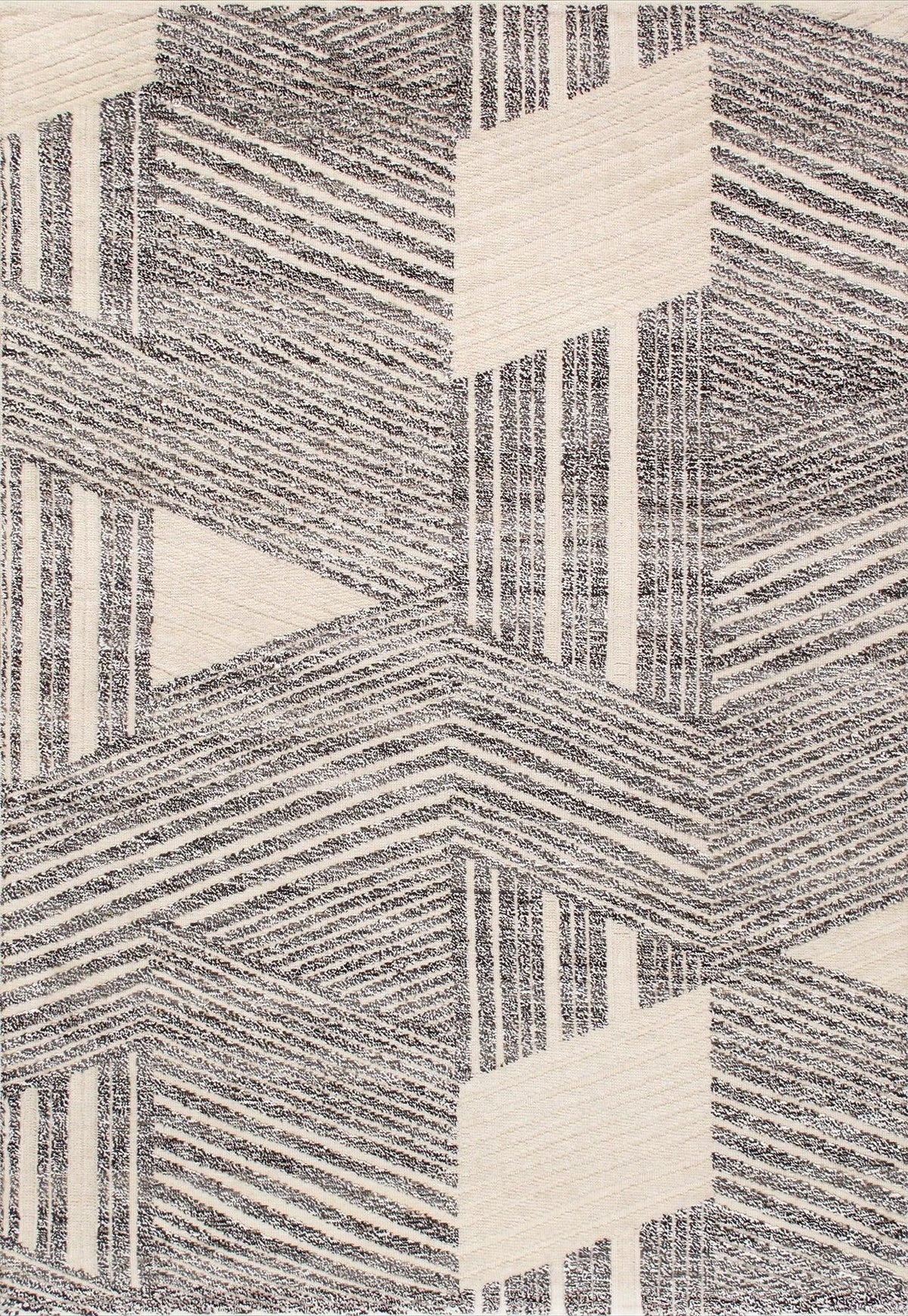 Alfombra de transición Canvello de lana anudada a mano - 6'1" X 8'11"