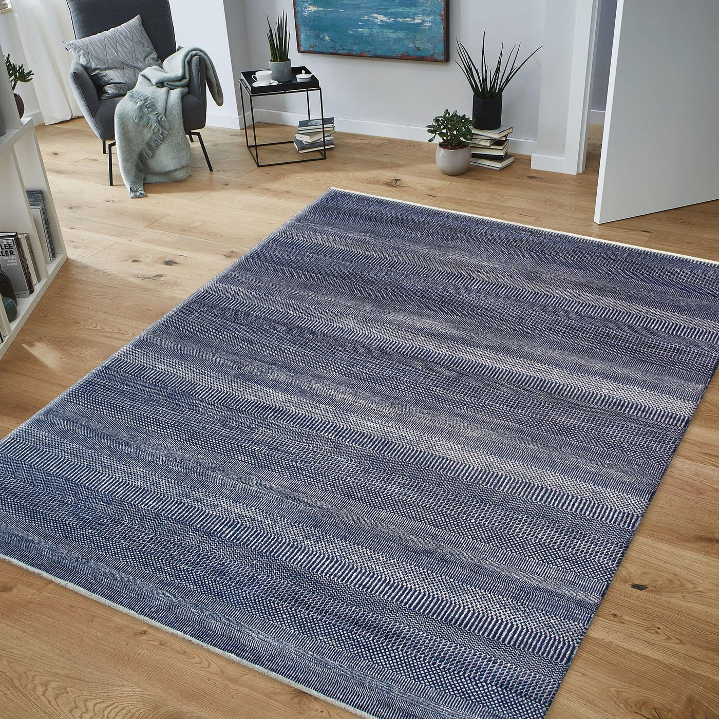 Canvello Transitional Hand-Kontted Silk & Wool Area Rug- 9'2" X 12'4"