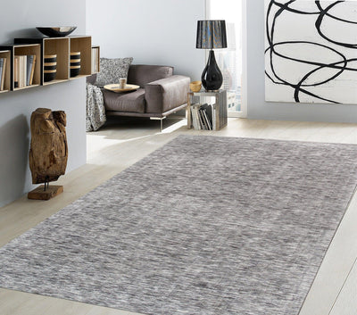 Canvello Transitional Hand - Loomed Polyester and Cotton Area Rug - 5' X 8' - Canvello