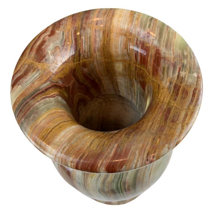 Canvello Transitional Large Italian Honey Marble Vase - Canvello