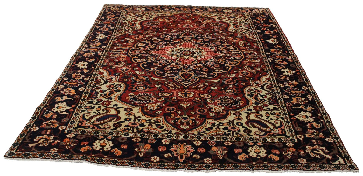 Canvello Transitional Medallion Silkroad Bakhtiari Rug - 8'6'' X 11'9'' - Canvello