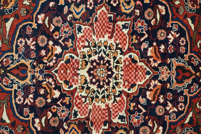 Canvello Transitional Medallion Silkroad Bakhtiari Rug - 8'6'' X 11'9'' - Canvello