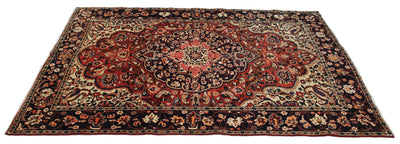 Canvello Transitional Medallion Silkroad Bakhtiari Rug - 8'6'' X 11'9'' - Canvello