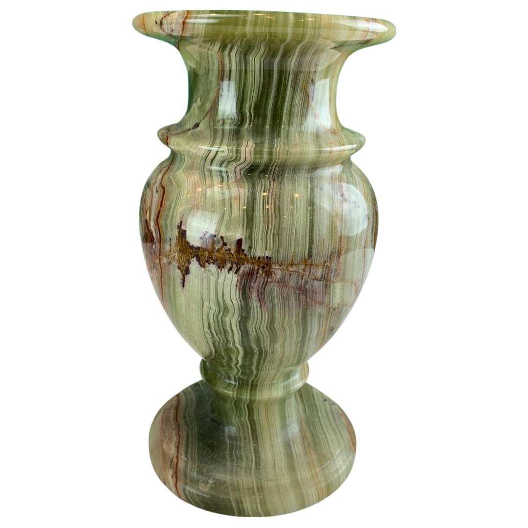 Canvello Transitional Medium Italian Honey Marble Vase - Canvello