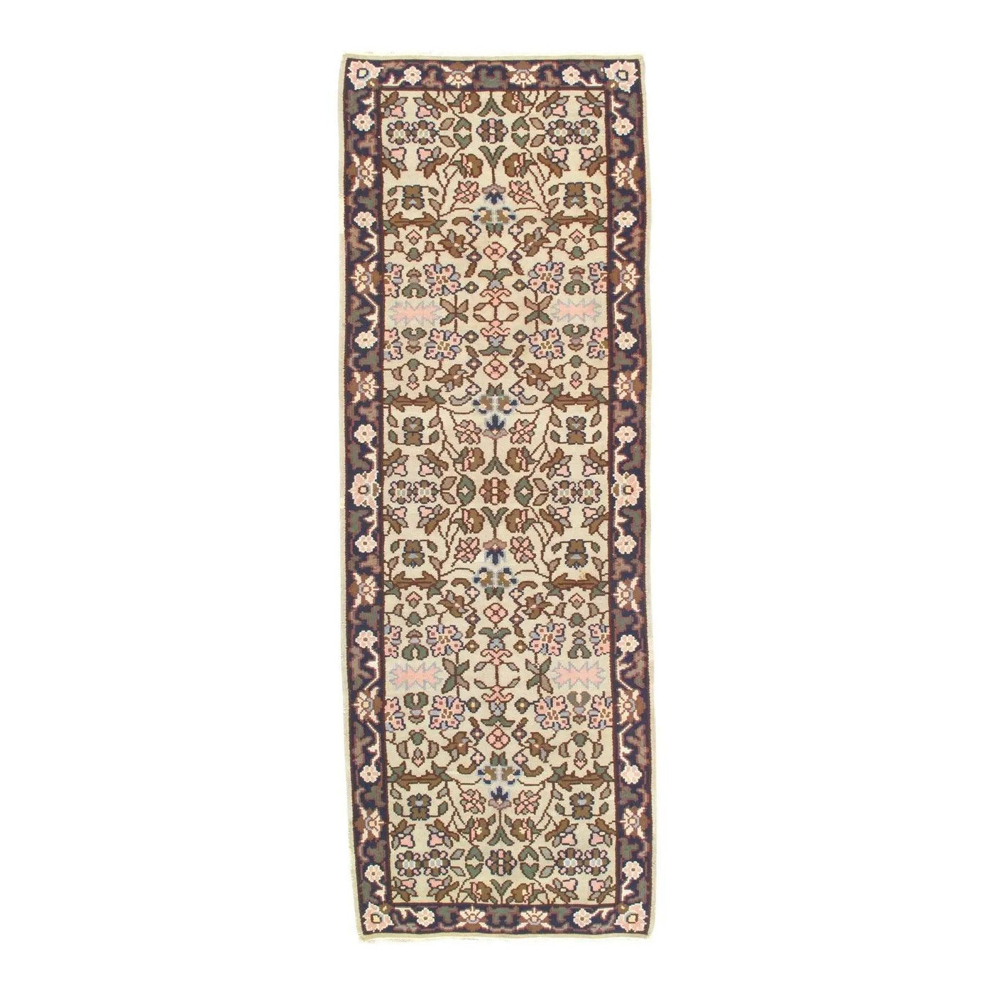 Canvello Turkish Bashir Hand Woven Runner 3'8" x 10'6" - Canvello