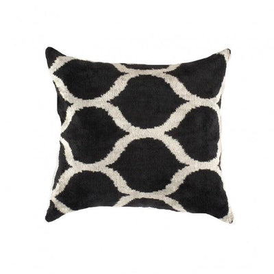 Black & White Velvet Pillow | Black & White Pillow | Canvello