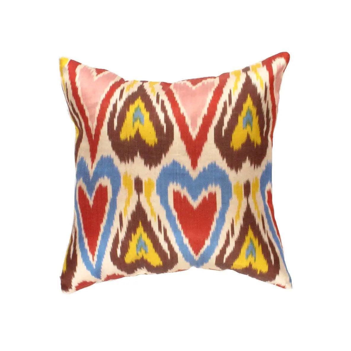 Canvello Turkish Blue And Rust Throw Pillows - TI 70 - Canvello