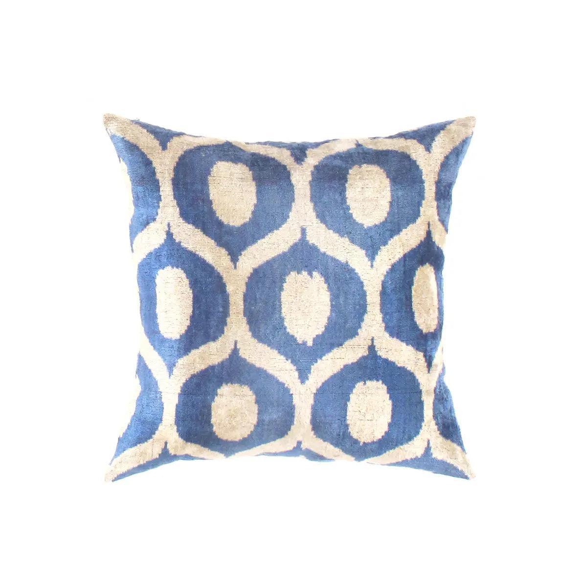 Canvello Turkish Blue Farmhouse Throw Pillows - TI 91 - Canvello