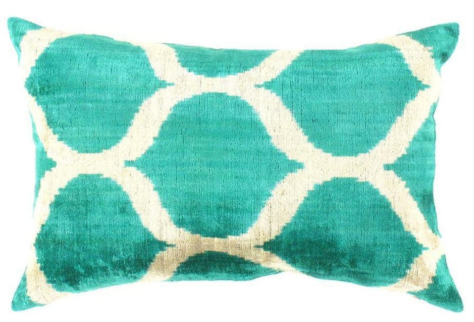 Canvello Turkish Green Velvet Throw Pillows - TI 145 - Canvello