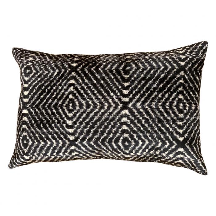 Canvello Turkish Hand Knotted Ikat Pillow - 16'' X 24'' - Canvello