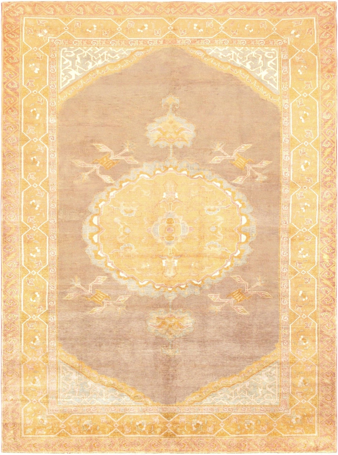 Canvello Turkish Hand - Knotted Lamb's Wool Area Rug - 9'4" X 12'8" - Canvello