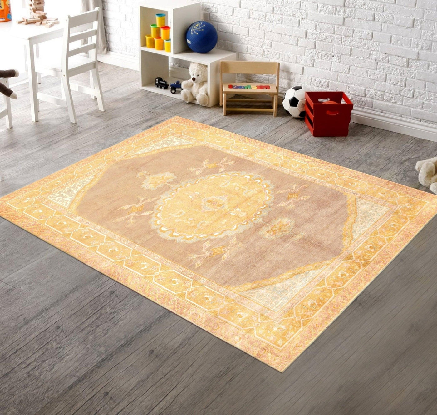 Canvello Turkish Hand - Knotted Lamb's Wool Area Rug - 9'4" X 12'8" - Canvello