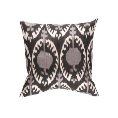 Black and White Silk Pillow | Silk Decorative Pillows | Canvello