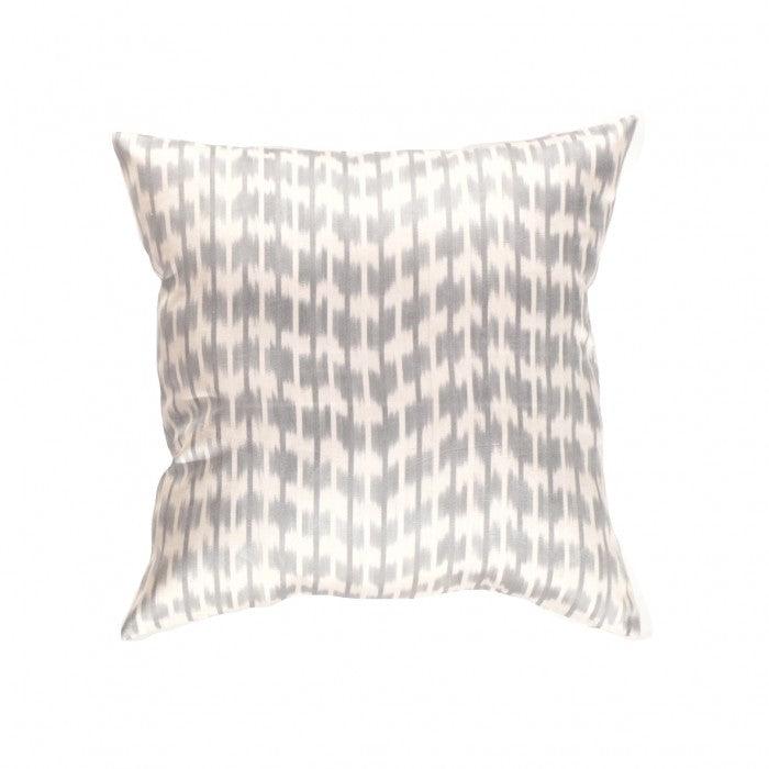 Grey Handmade Decorative Silk Pillow | Grey Silk Cushion | Canvello