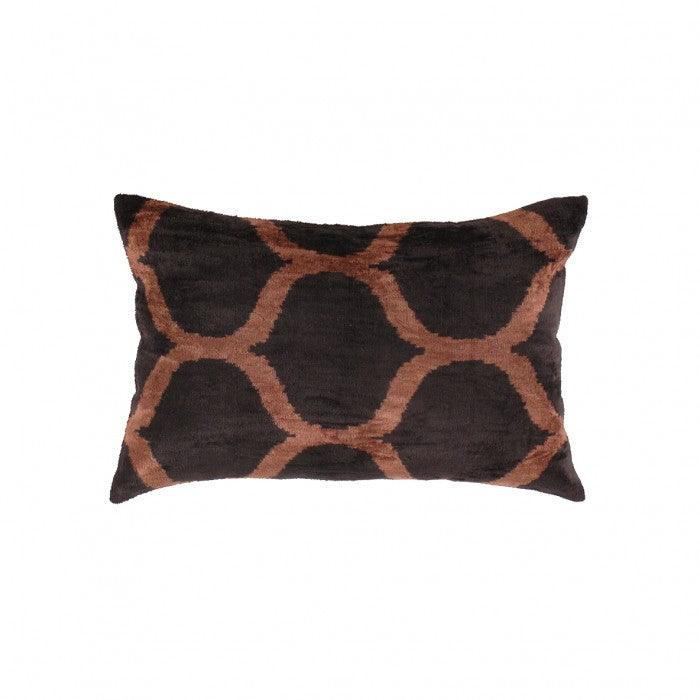 Turkish Brown Decor Pillow | Turkish Brown Ikat Pillow | Canvello