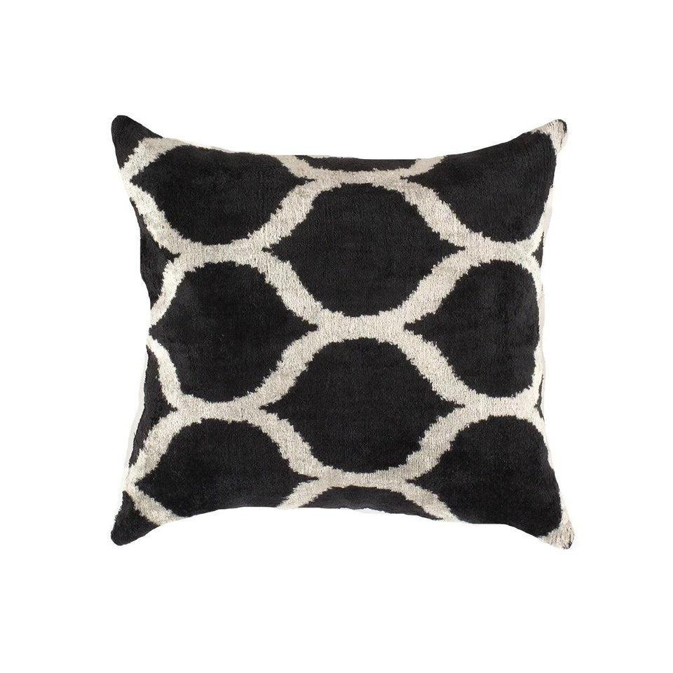 Canvello Turkish Handmade Decorative Velvet Silk Pillow - 20" X 20"