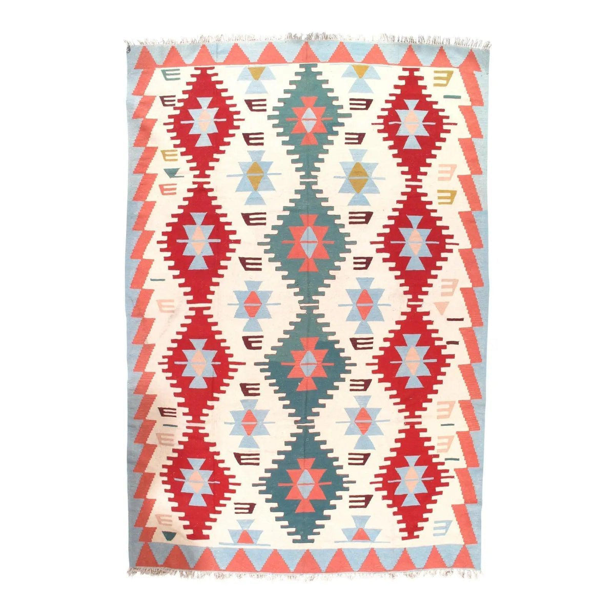 Canvello 土耳其 Kilim 全羊毛地毯 - 8'7" x 12'10"