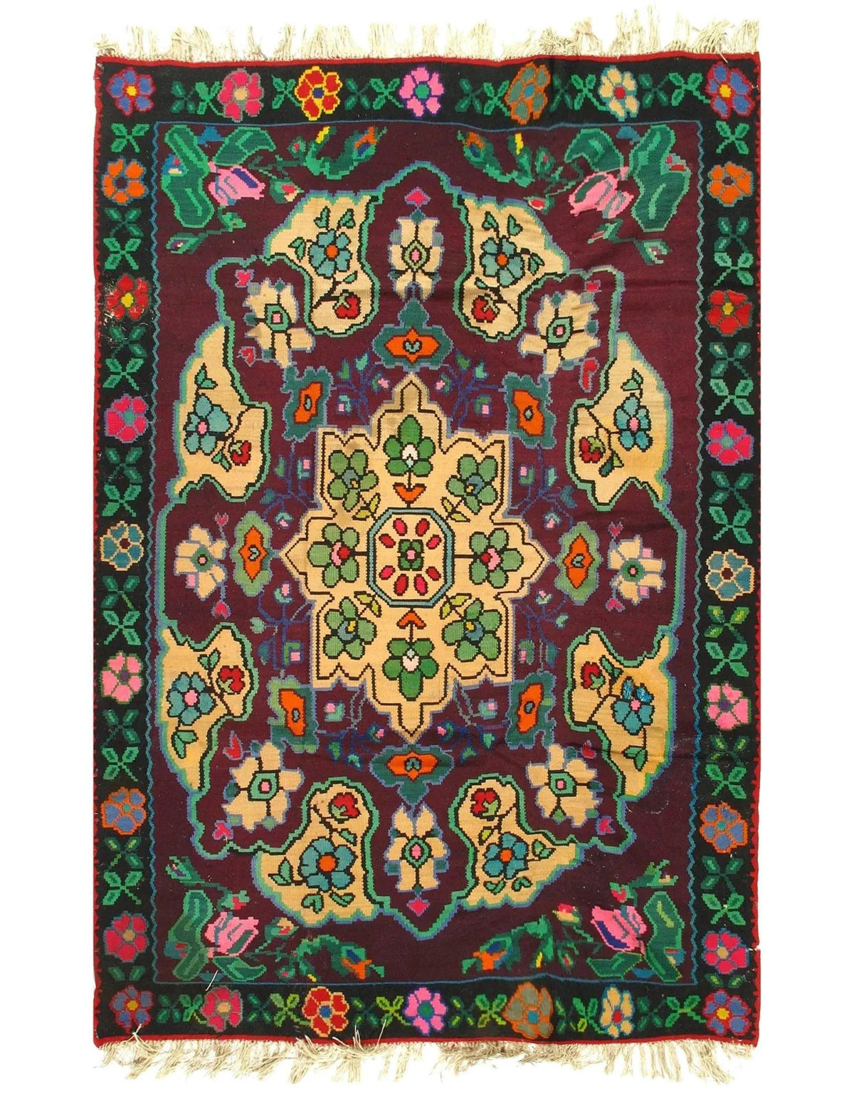 Canvello Turkish Kilim Rug - 7'5 x 10'