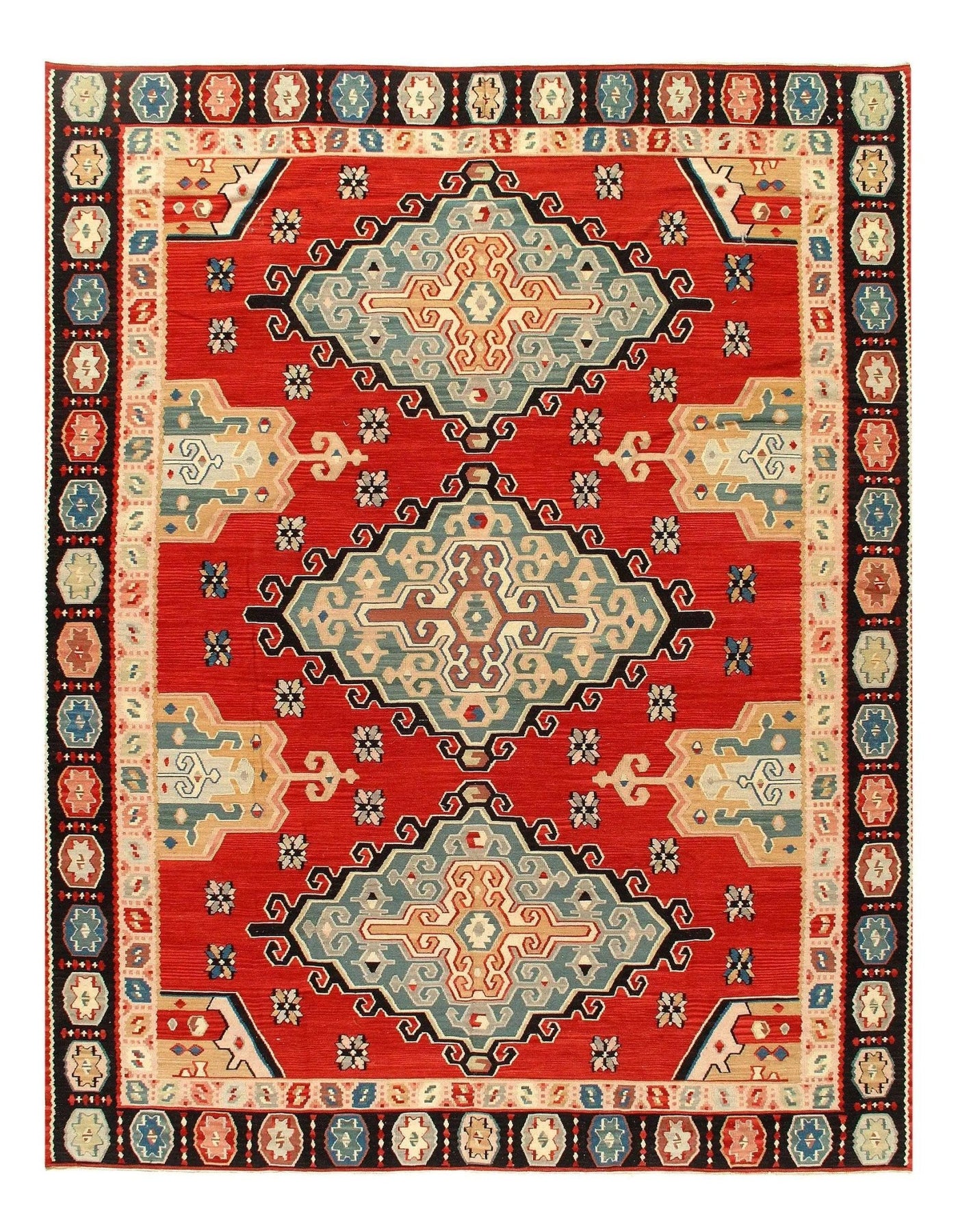 Canvello Turkish Kilim Rug - 8'11" x 11'5" - Canvello