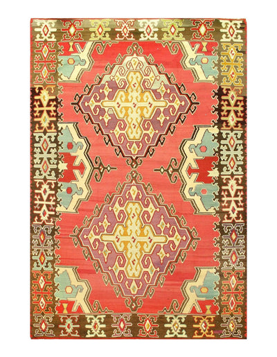 Canvello Turkish Kilim Wool Rug - 6′9" × 10′1" - Canvello