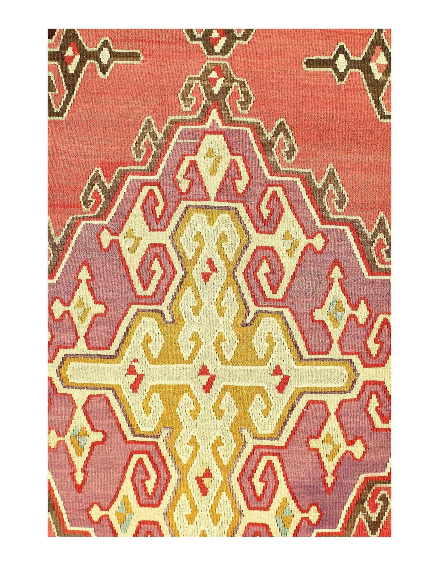 Canvello Turkish Kilim Wool Rug - 6′9" × 10′1" - Canvello