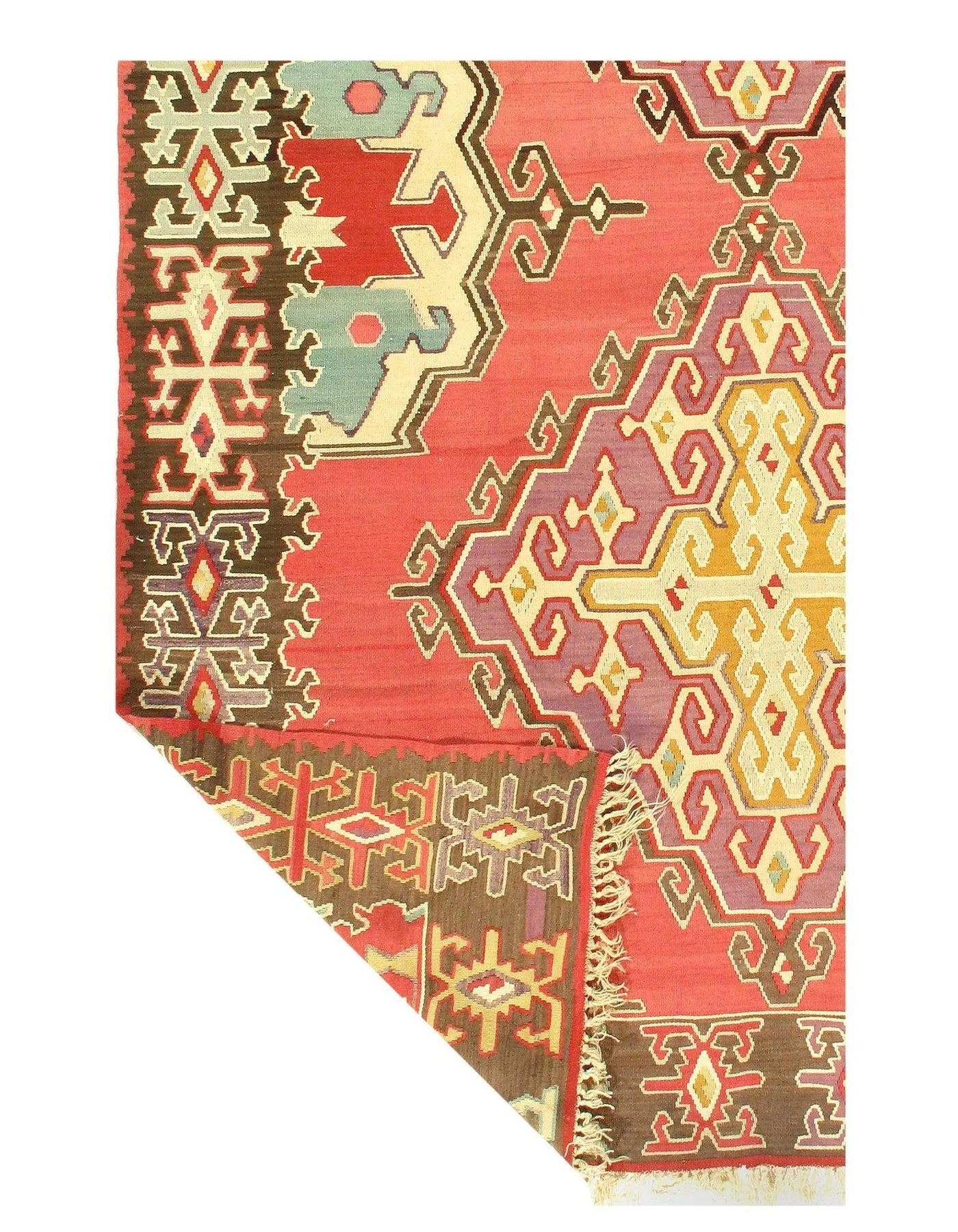 Canvello Turkish Kilim Wool Rug - 6′9" × 10′1" - Canvello