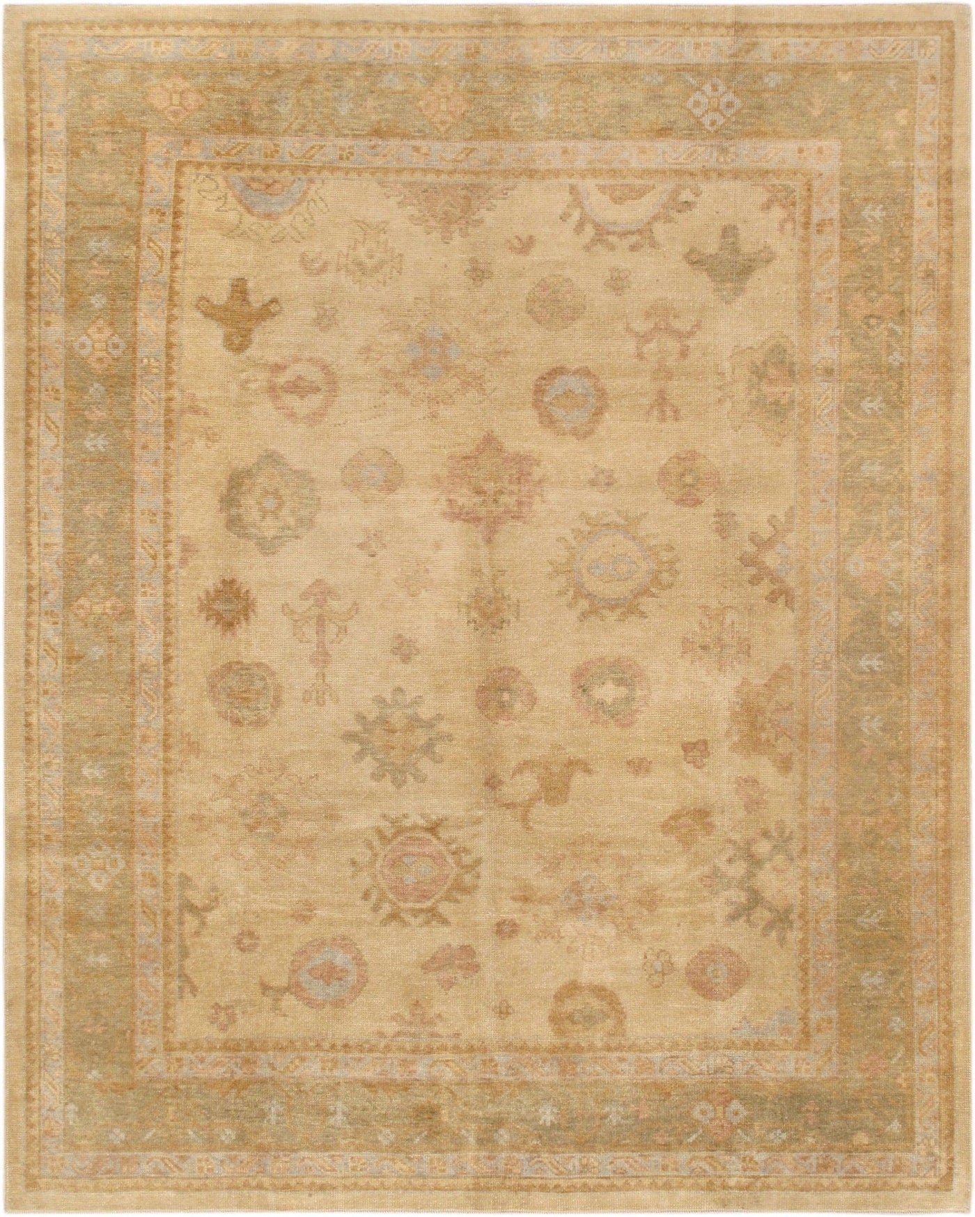 Canvello Turkish Oushak Hand - Knotted Lamb's Wool Area Rug - 7'11" X 10' - Canvello