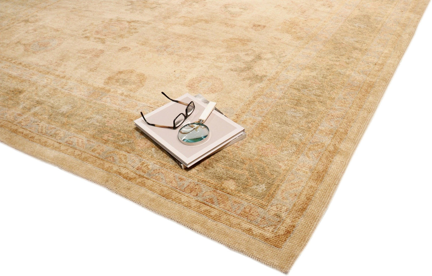 Canvello Turkish Oushak Hand - Knotted Lamb's Wool Area Rug - 7'11" X 10' - Canvello