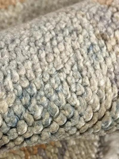 Turkish Oushak Hand-Knotted Wool Ivory Area Rug - 10' x 13'