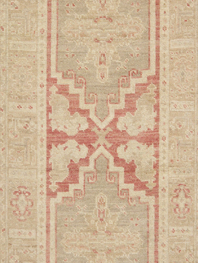 Canvello Turkish Oushak Hand-Knotted Wool Runner- 2'11" X 12'9"