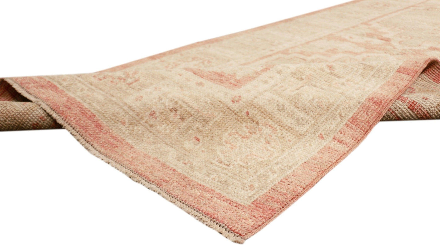 Canvello Turkish Oushak Hand - Knotted Wool Runner - 2'11" X 12'9" - Canvello