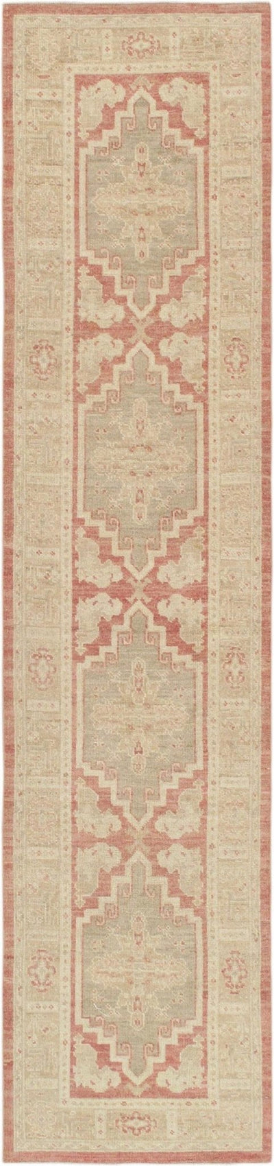 Canvello Turkish Oushak Hand - Knotted Wool Runner - 2'11" X 12'9" - Canvello