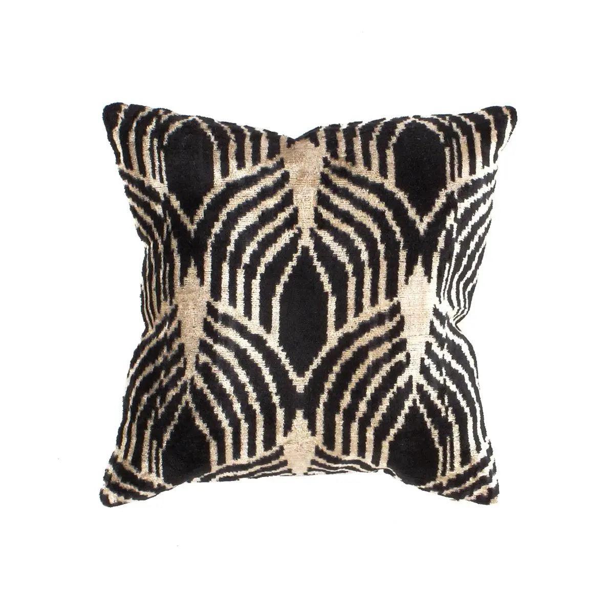 Canvello Turkish Silk Black Throw Pillows - TI 3 - Canvello