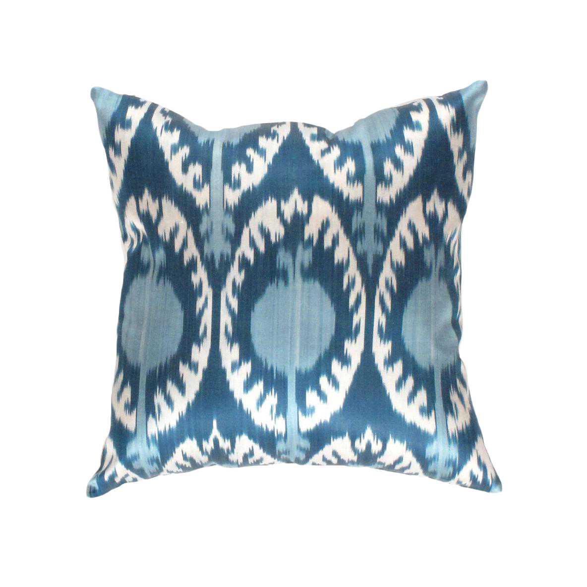 Canvello Turkish Silk Light Blue Throw Pillow - TI 73