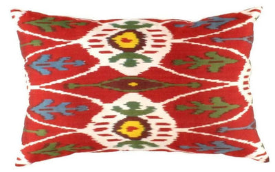 Canvello Turkish Silk Red Pillows For Couch - TI 59 - Canvello