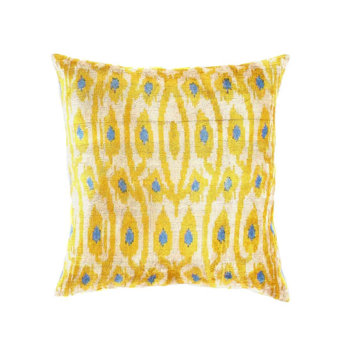 Canvello Turkish Silk Yellow Throw Pillow - TI 89