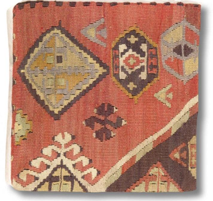 Canvello Turkish Vintage Hand Knotted Pillow - 16"x16" - Canvello