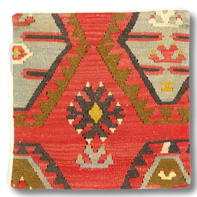 Canvello Turkish Vintage Hand Knotted Pillow - 20" x 20" - Canvello