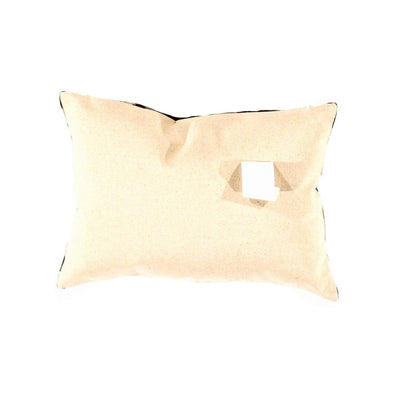 White & Blue Silk Ikat Pillow | Blue and White Silk Cushion | Canvello