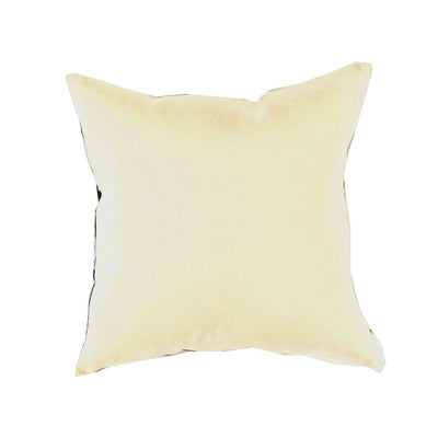 Canvello Turkish white Silk IKAT Pillow - 16" X 16" - Canvello